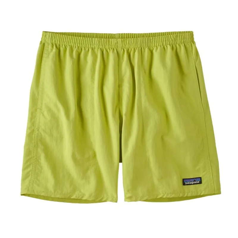 Patagonia Mens Baggies Shorts 5 inch in Phosphorus Green