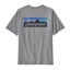 Patagonia P-6 Logo Responsibili-Tee Men's T-Shirt in Gravel Heather