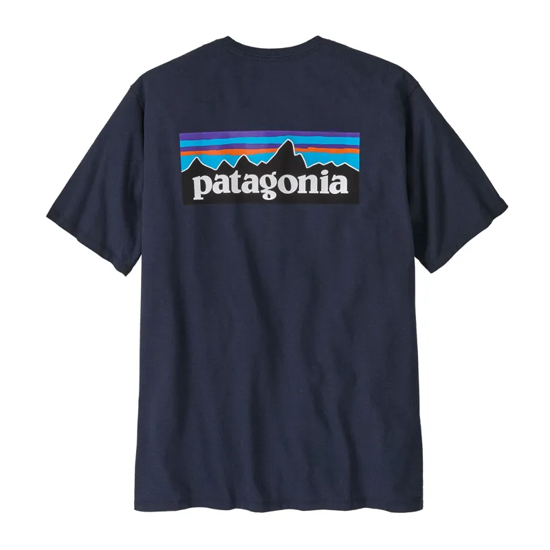 Patagonia P-6 Logo Responsibili-Tee Men's T-Shirt in New Navy