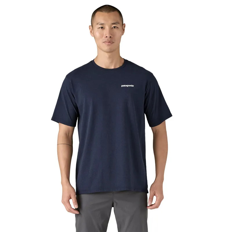 Patagonia P-6 Logo Responsibili-Tee Men's T-Shirt in New Navy-3