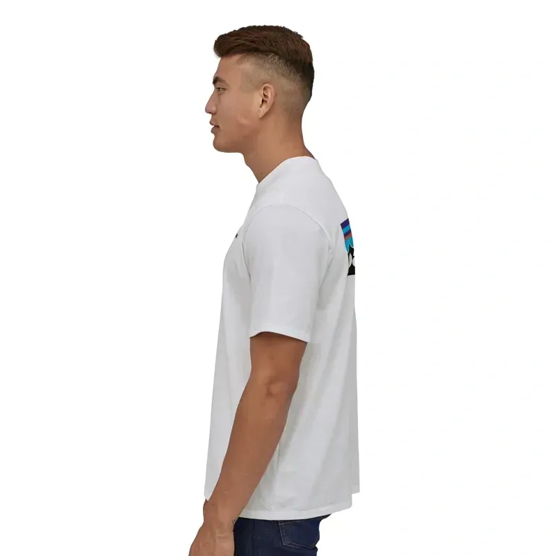 Patagonia P-6 Logo Responsibili-Tee Men's T-Shirt in White-4