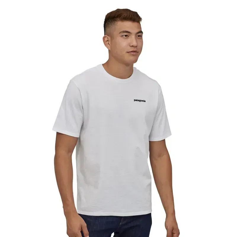 Patagonia P-6 Logo Responsibili-Tee Men's T-Shirt in White-2