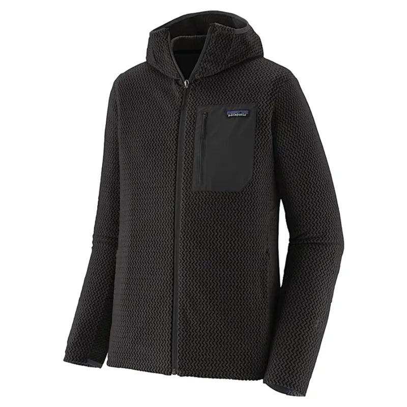 Patagonia R1 Air Men's Full-Zip Fleece Hoody in Black