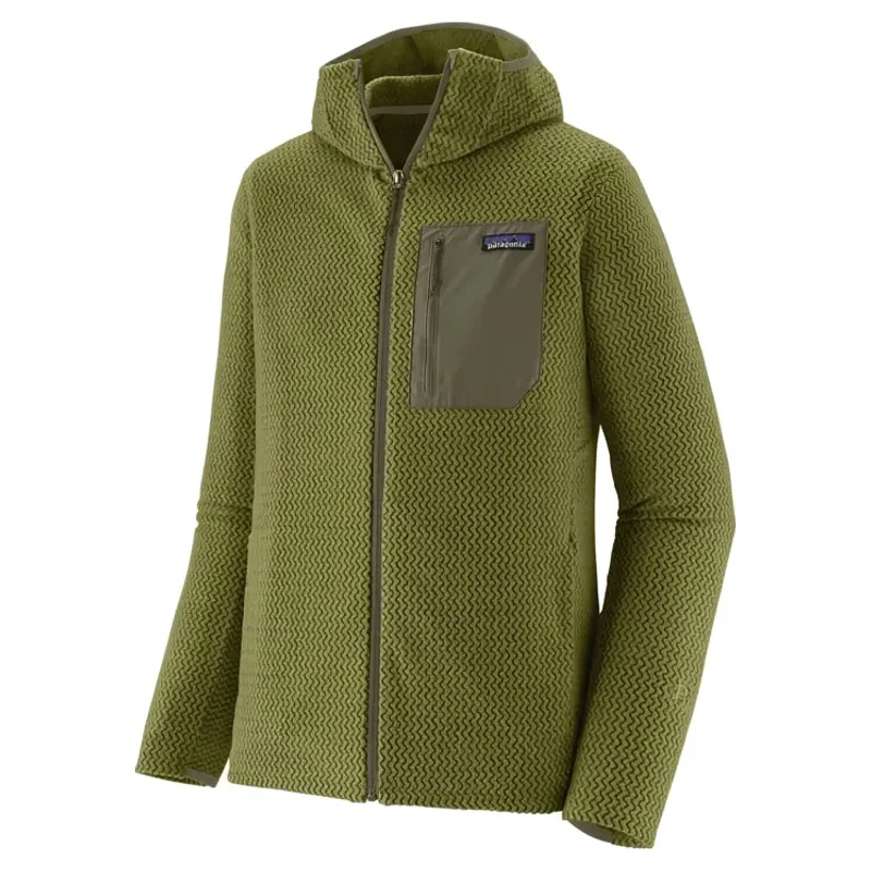 Patagonia R1 Air Men's Full-Zip Fleece Hoody in Caper Green