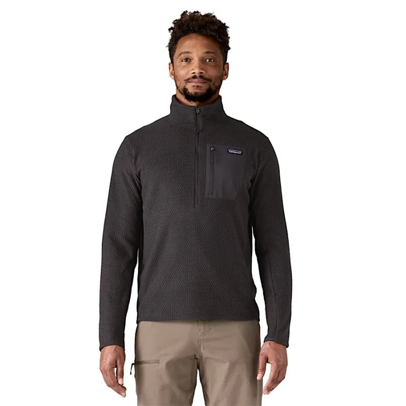 Patagonia R1 Air Men's Zip-Neck Fleece in Black-1