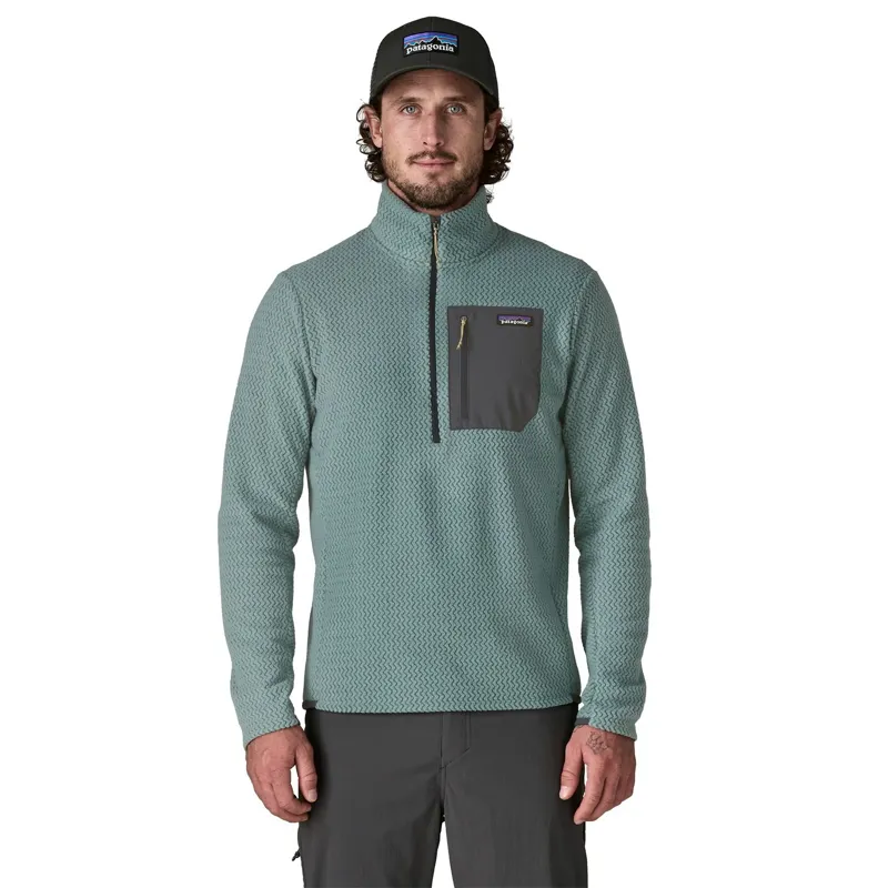 Patagonia R1 Air Men's Zip-Neck Fleece in Blue Sage-2