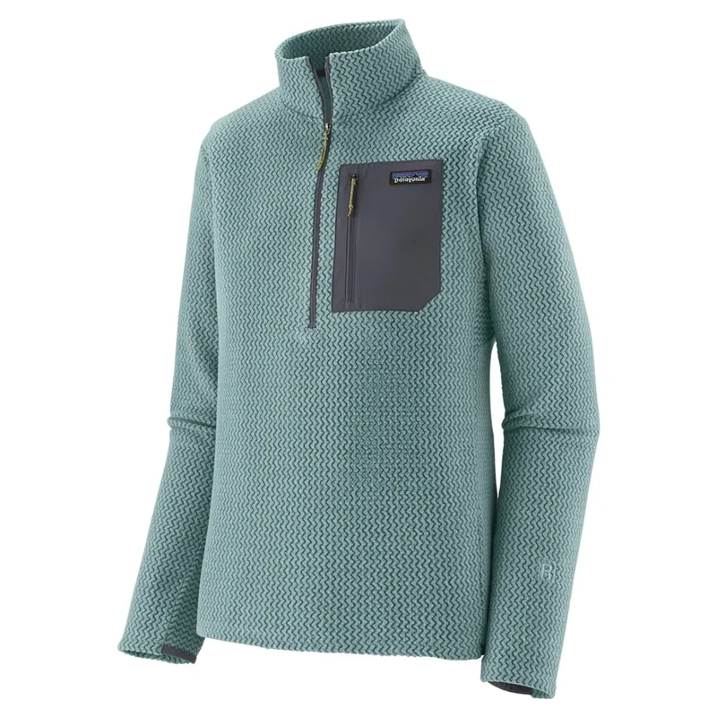 Patagonia R1 Air Men's Zip-Neck Fleece in Blue Sage