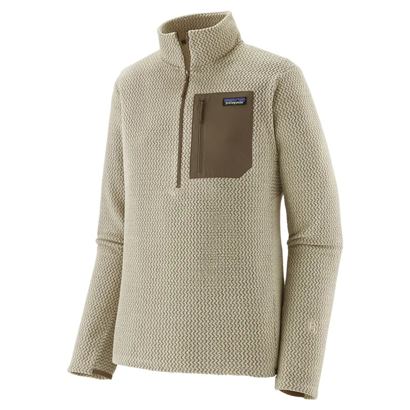 Patagonia R1 Air Men's Zip-Neck Fleece in Pelican
