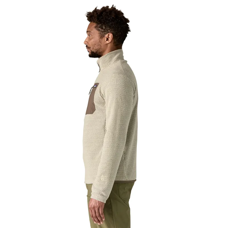 Patagonia R1 Air Men's Zip-Neck Fleece in Pelican-2