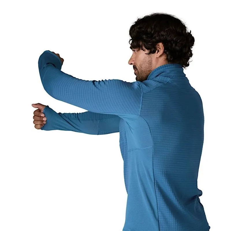 Patagonia R1 Men's Fleece Pullover in Aquatic Blue-5