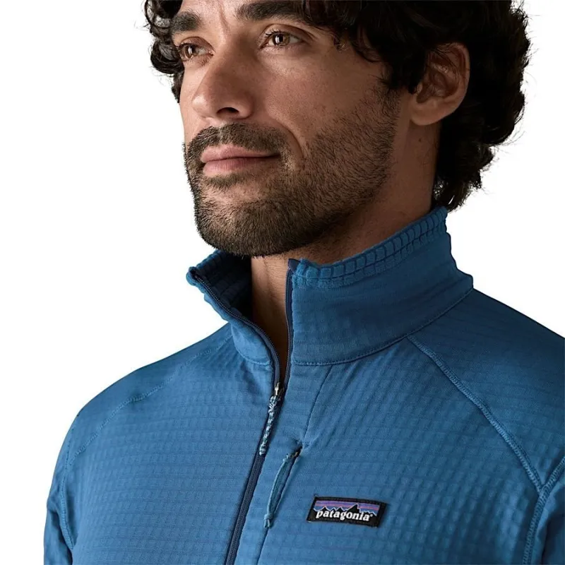 Patagonia R1 Men's Fleece Pullover in Aquatic Blue-6