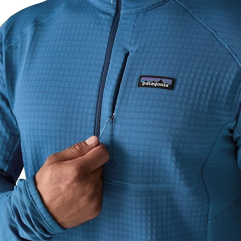 Patagonia R1 Men's Fleece Pullover in Blue Sage-5