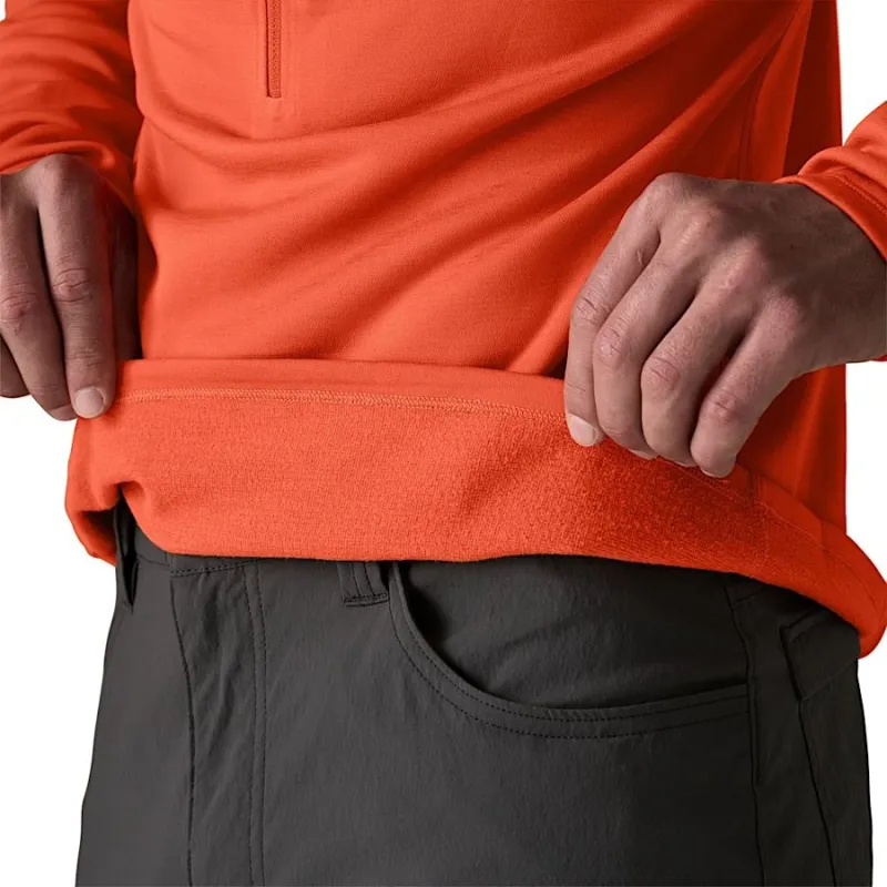 Patagonia R1 Ultralight Men's Fleece Hoody in Coal Orange-11