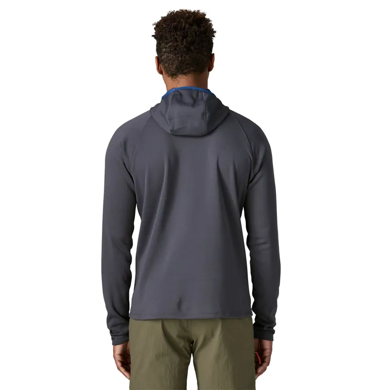 Patagonia R1 Ultralight Men's Fleece Hoody in Smolder Blue-2