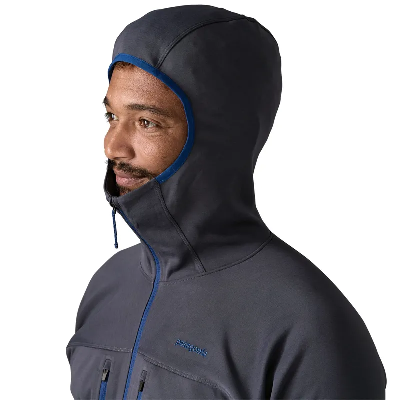 Patagonia R1 Ultralight Men's Fleece Hoody in Smolder Blue-8