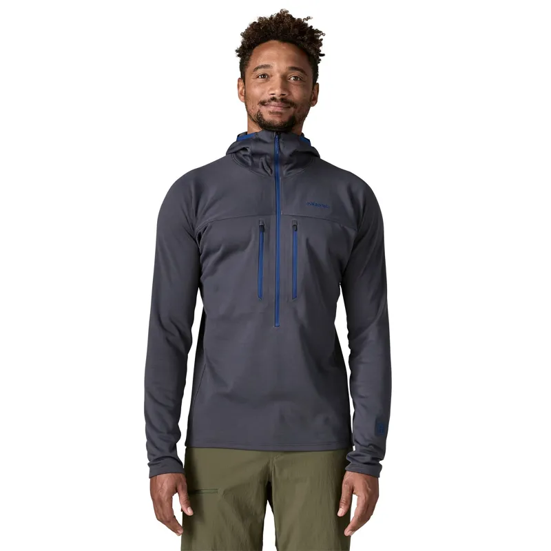 Patagonia R1 Ultralight Men's Fleece Hoody in Smolder Blue-1