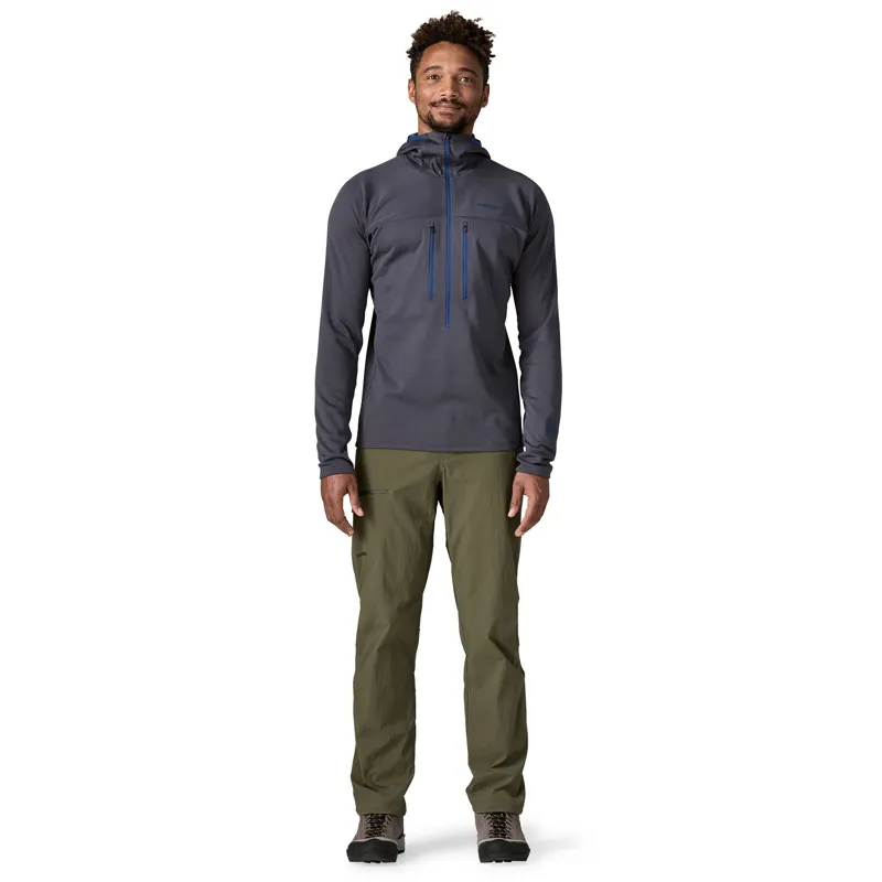 Patagonia R1 Ultralight Men's Fleece Hoody in Smolder Blue-4