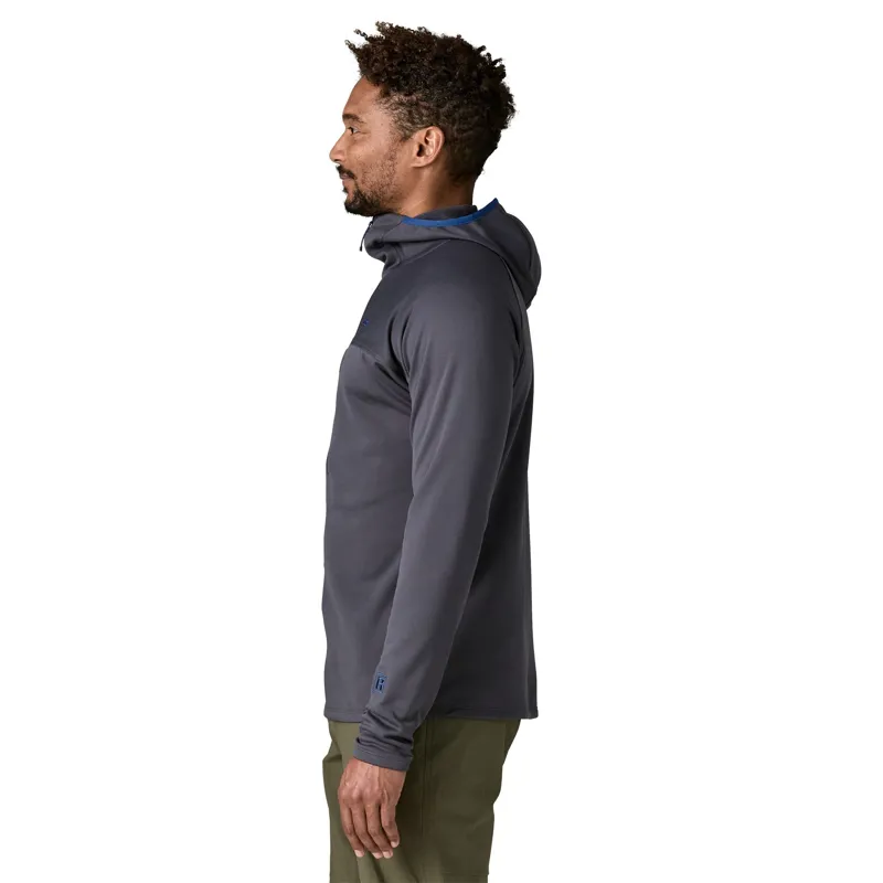Patagonia R1 Ultralight Men's Fleece Hoody in Smolder Blue-3