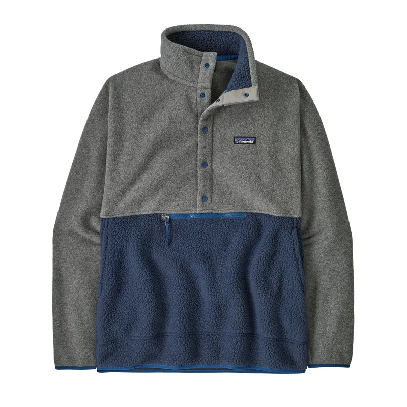 Patagonia Retro Pile 1/2 Snap Men's Pullover Fleece in New Navy/Nickel