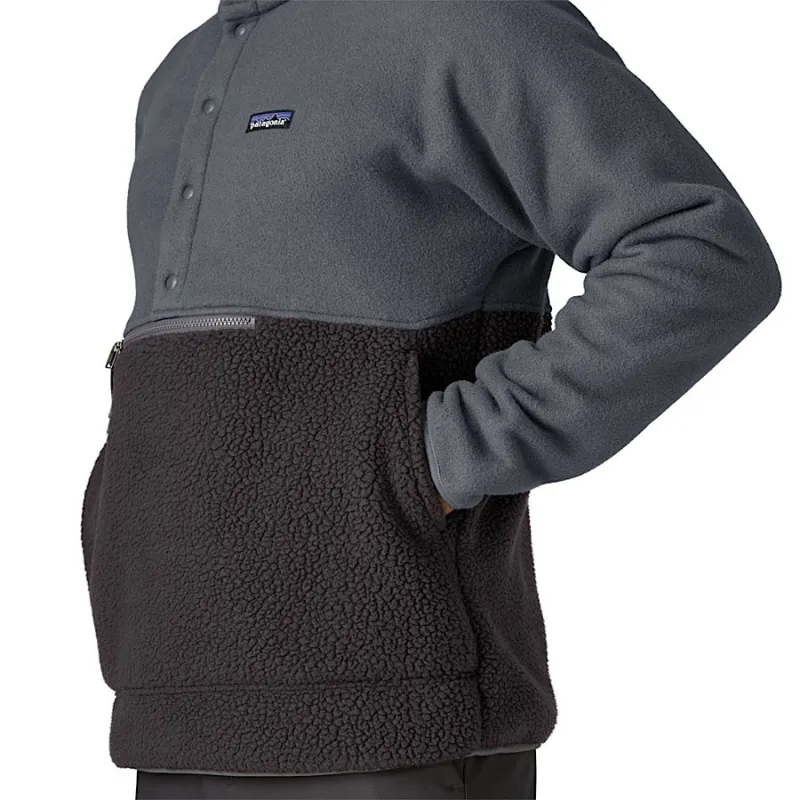Patagonia Retro Pile 1/2 Snap Men's Pullover Fleece in New Navy/Nickel-5