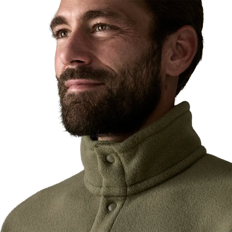 Patagonia Retro Pile 1/2 Snap Men's Pullover Fleece in Old Growth Green-5