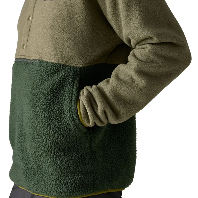 Patagonia Retro Pile 1/2 Snap Men's Pullover Fleece in Old Growth Green-6