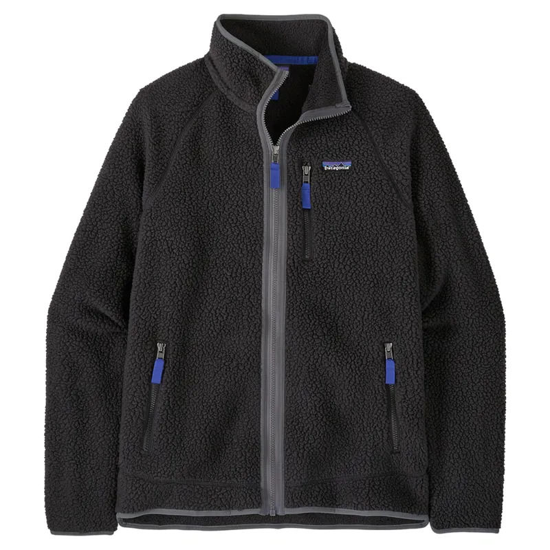 Patagonia Retro Pile Men's Fleece Jacket in Black/Forge Grey