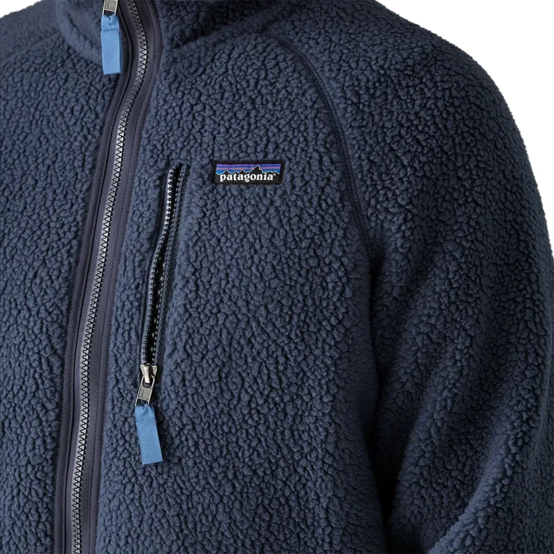 Patagonia Retro Pile Men's Fleece Jacket in Black/Forge Grey-5