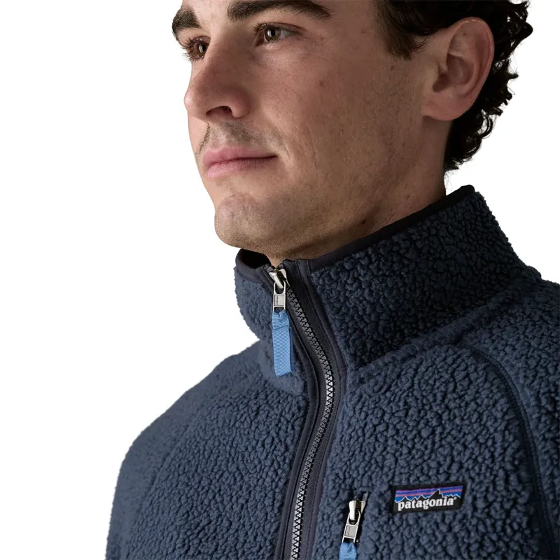 Patagonia Retro Pile Men's Fleece Jacket in Black/Forge Grey-3