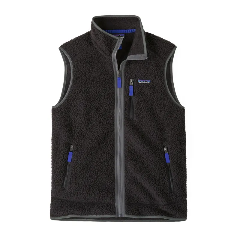 Patagonia Retro Pile Men's Fleece Vest in Black/Forge Grey