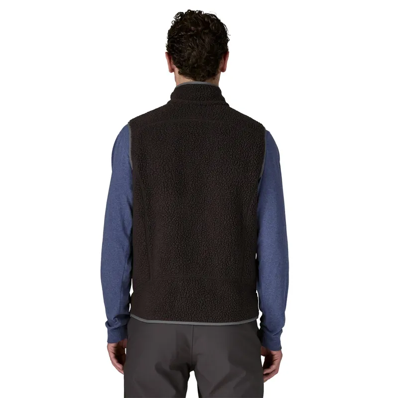 Patagonia Retro Pile Men's Fleece Vest in Black/Forge Grey-2