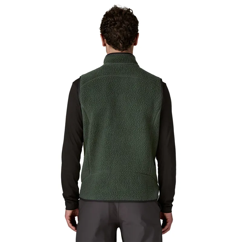 Patagonia Retro Pile Men's Fleece Vest in Old Growth Green-2
