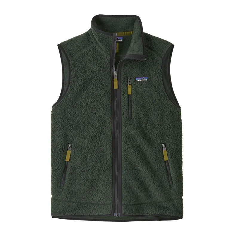 Patagonia Retro Pile Men's Fleece Vest in Old Growth Green