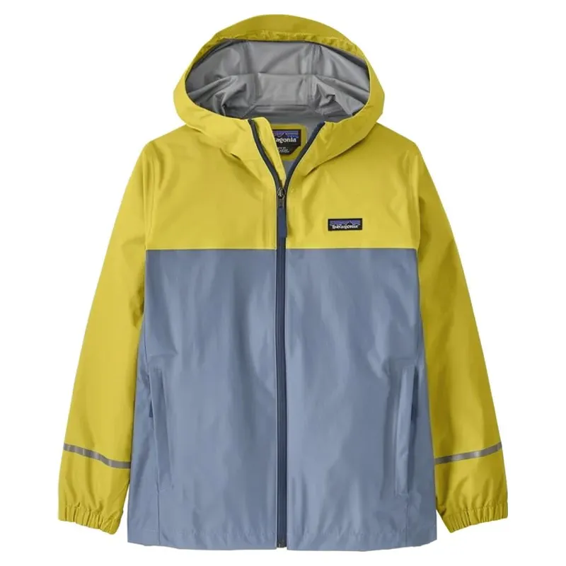 Patagonia Torrentshell 3L Kids' Rain Jacket in Nearly Green