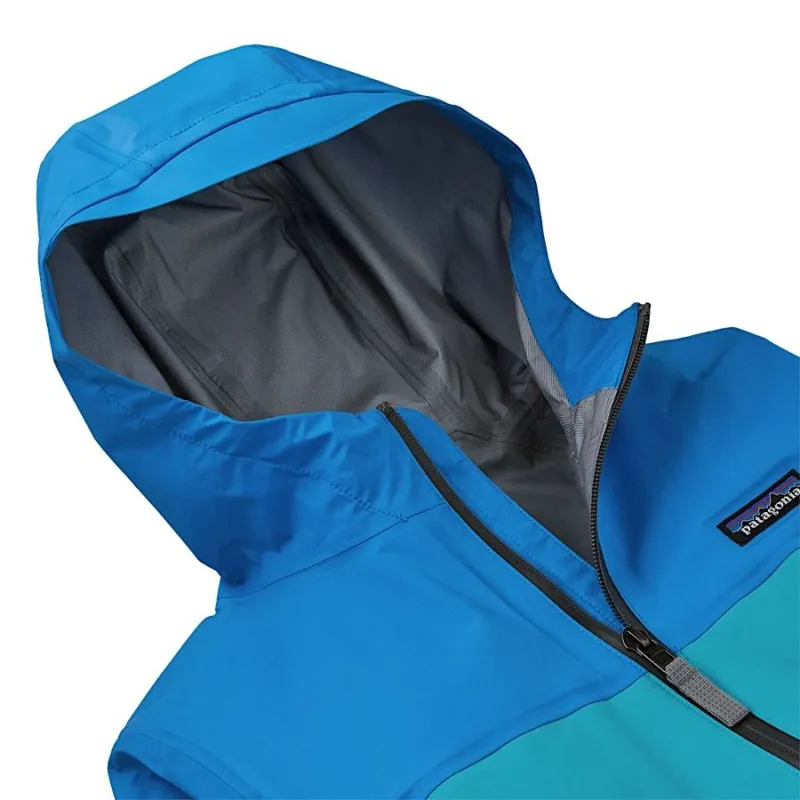 Patagonia Torrentshell 3L Kids' Rain Jacket in Nearly Green-1