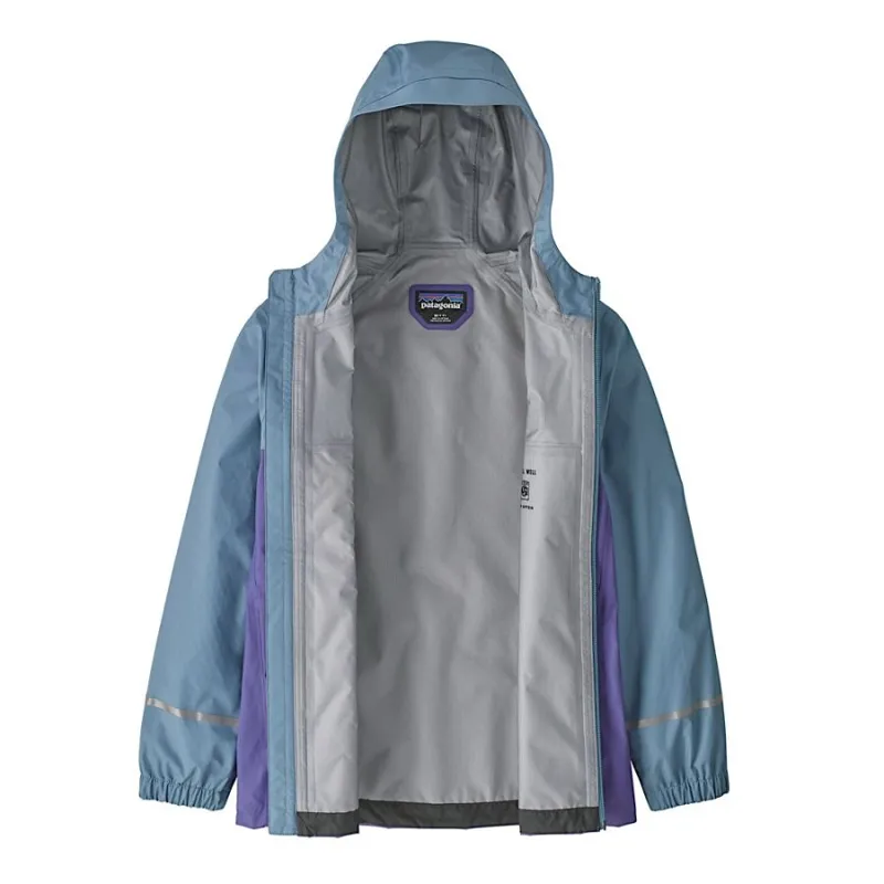 Patagonia Torrentshell 3L Kids' Rain Jacket in Nearly Green-3