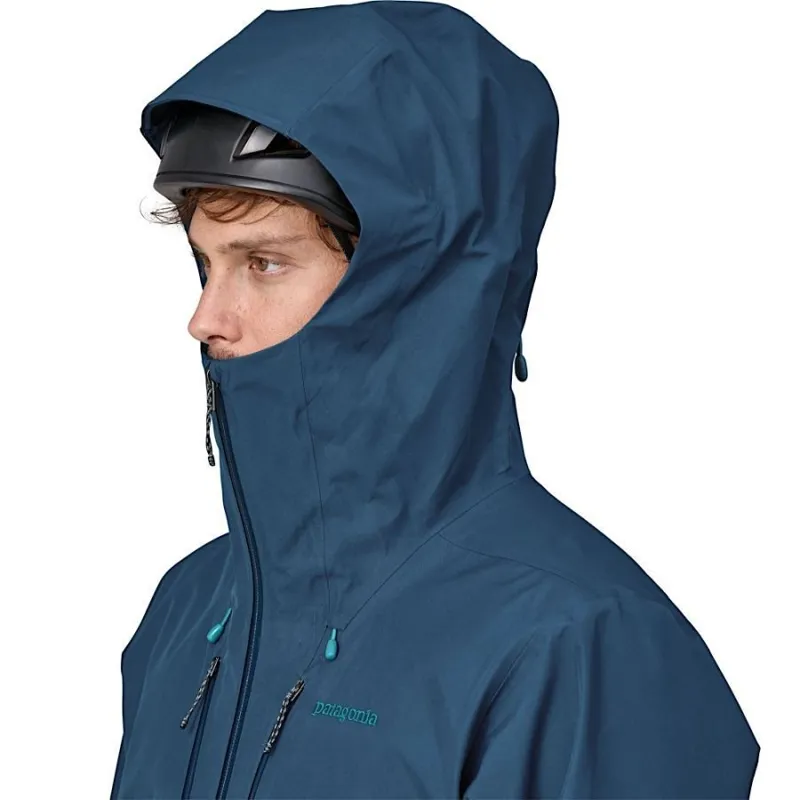 Patagonia Triolet Men's Gore-Tex Jacket in Forge Grey/P6 Blue-6