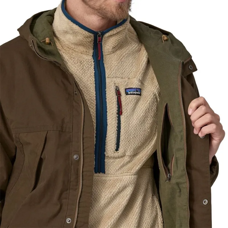 Patagonia Waxed Cotton Men's Jacket in Coriander Brown-5