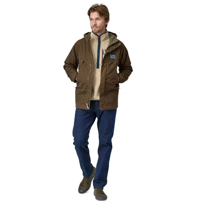 Patagonia Waxed Cotton Men's Jacket in Coriander Brown-3