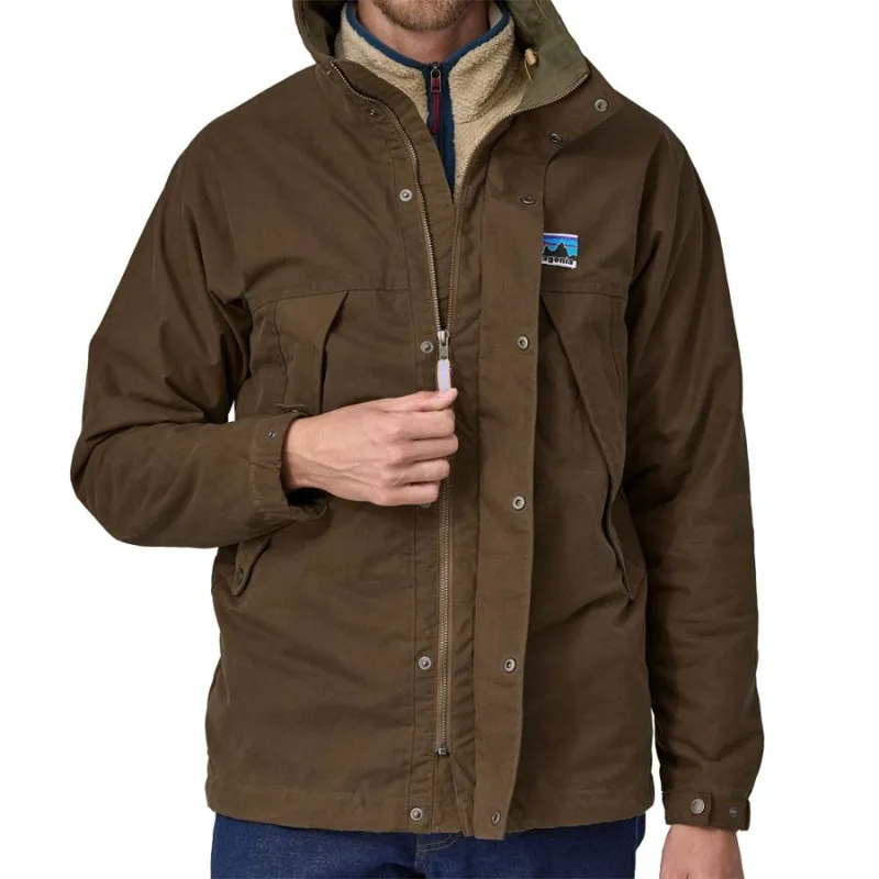 Patagonia Waxed Cotton Men's Jacket in Coriander Brown-4