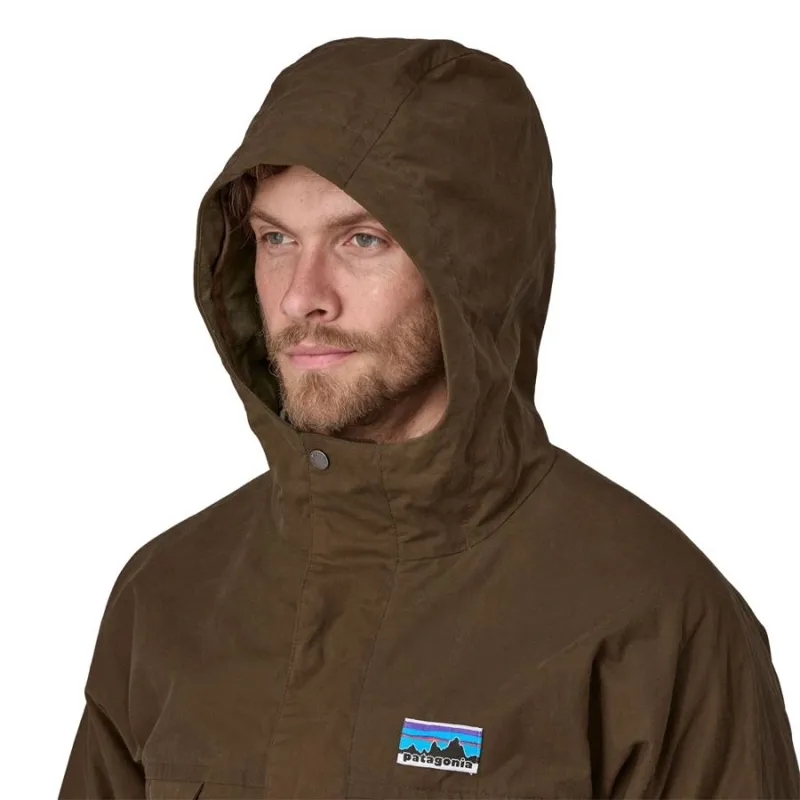Patagonia Waxed Cotton Men's Jacket in Coriander Brown-6
