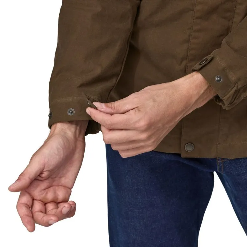Patagonia Waxed Cotton Men's Jacket in Coriander Brown-8