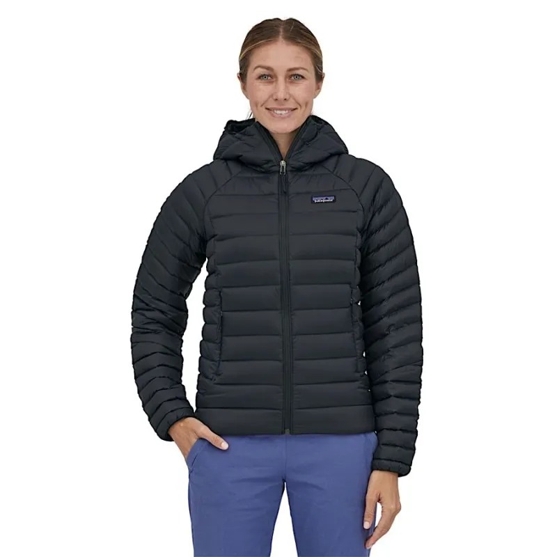 Patagonia Women's Down Sweater Hoody in Black-1
