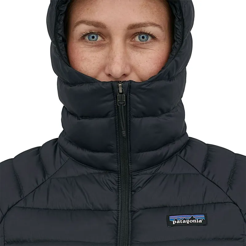 Patagonia Women's Down Sweater Hoody in Black-9