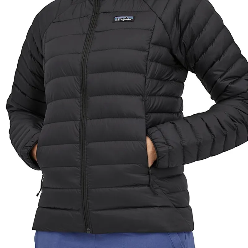 Patagonia Women's Down Sweater Jacket in Black-8