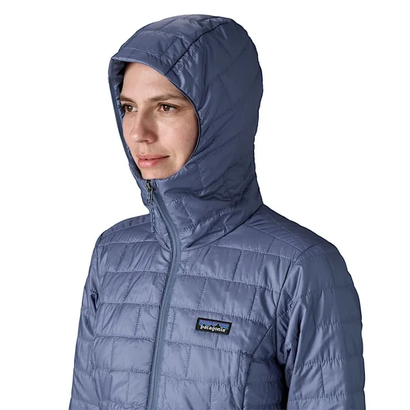 Patagonia Women's Nano Puff Hoody in Black-6