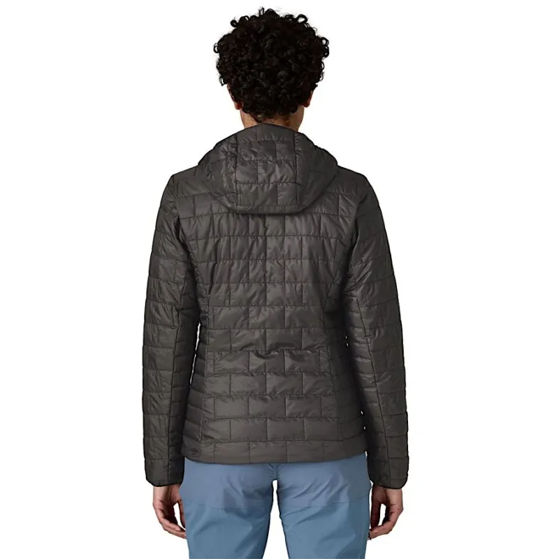 Patagonia Women's Nano Puff Hoody in Black-3