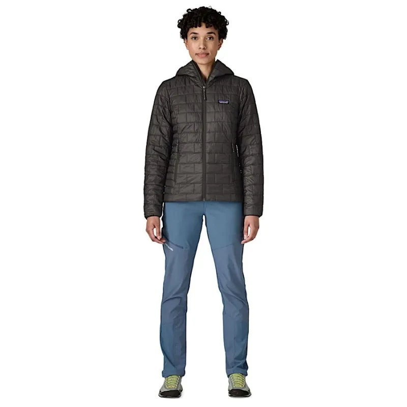 Patagonia Women's Nano Puff Hoody in Black-4