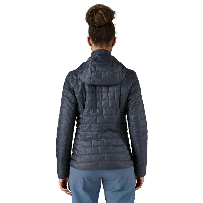 Patagonia Women's Nano Puff Hoody in Smoulder Blue-2