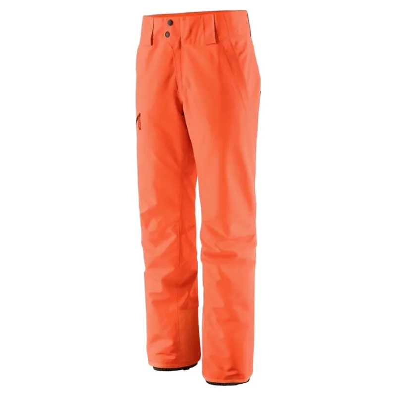 Patagonia Insulated Powder Town Women's Ski Pants in Orange Peel